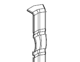 Eurocell Decorative ring beam 150˚ INT corner ( CRS8258 )